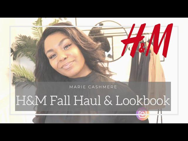 H&M FALL HAUL & LOOKBOOK | GIRL BOSS | MARIE CASHMERE