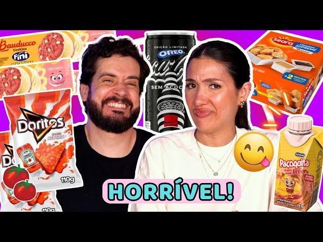 PROVANDO as NOVIDADES do MERCADO l DORITOS KETCHUP, NUGGETS COM MOLHOS, COCA OREO, COOKIE FINI...