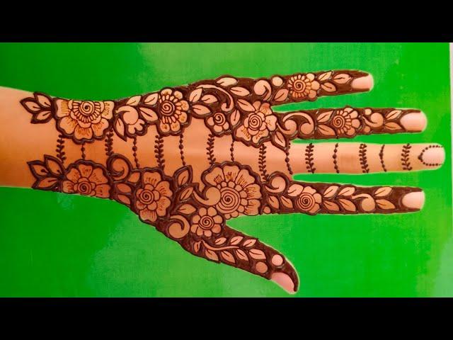 bridal mehndi design for back hand/ mehndi design/ Arabic bridal mehndi / मेहंदी @Jerry_mehndi