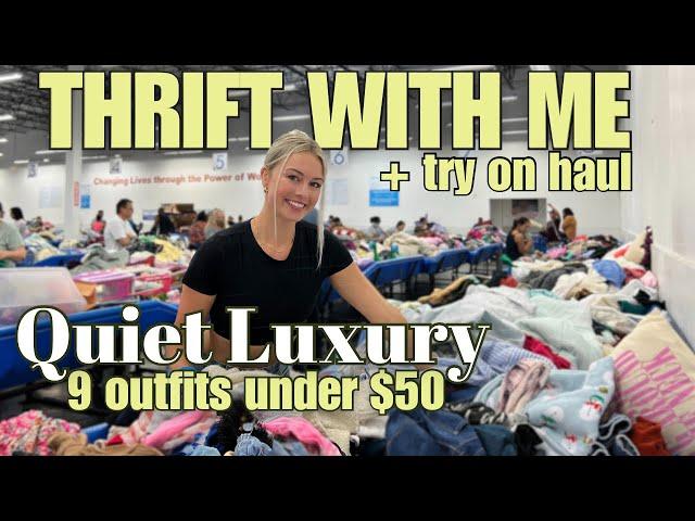 Thrift With Me + Try on Haul | QUIET LUXURY | Goodwill Outlet - Pay by the Pound!