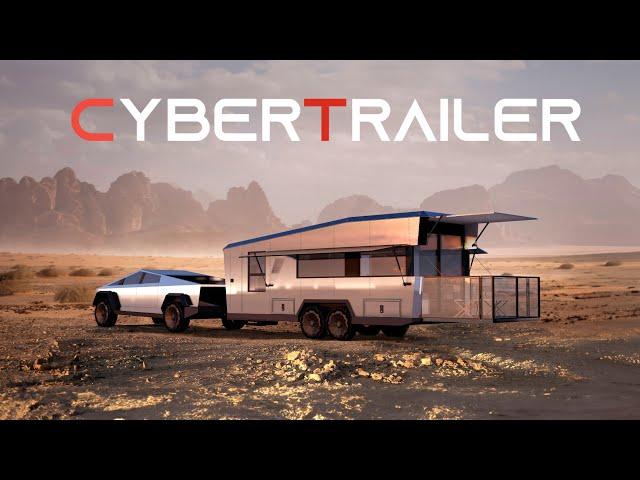 New Living Vehicle CyberTrailer Turns Tesla Cybertruck Into a Solar Powered Home