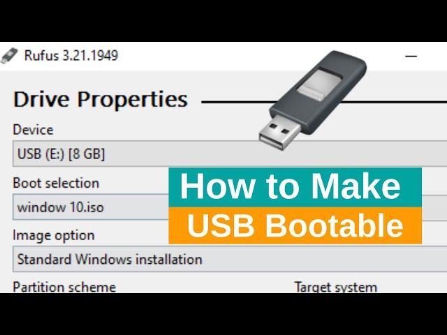 How to Make USB Bootable | Make Pendrive Bootable Rufus | Window 10, 8, 7 | techEavor