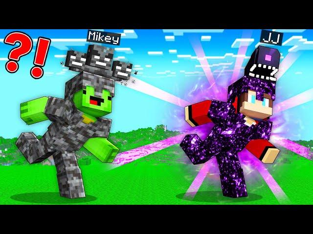 Ender Storm Armor Speedrunner vs Wither Storm Armor Hunter : JJ vs Mikey Battle Minecraft Maizen!