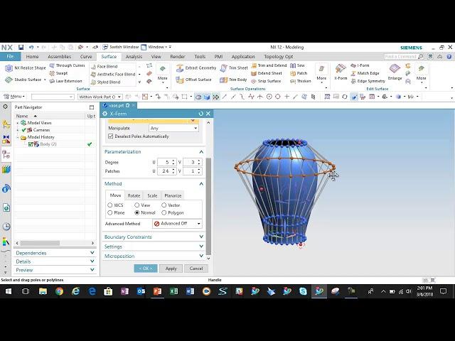 NX CAD Surfacing: How to Use the X-Form Tool to Alter Surfaces