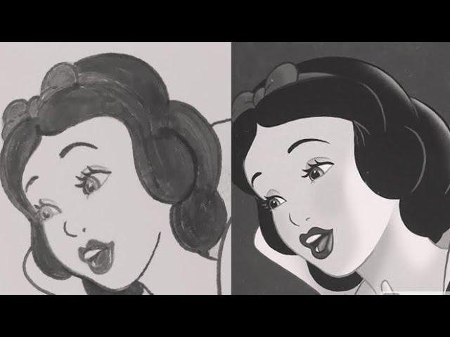 Dreaming of a Disney career? Draw Snowwhite with me today, subscribe and improve your art now !