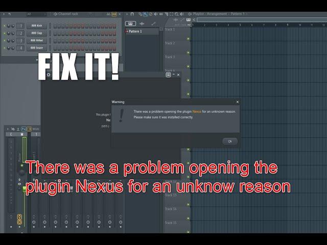 FIXSOLUTION There was a problem opening the plugin Nexus for an unknown reason SOLUCION