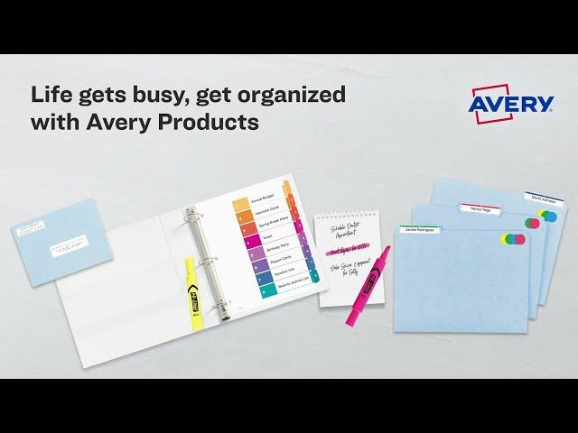 Get Organized with Avery Products