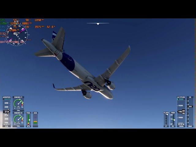 Microsoft Flight Simulator 2020 | Ryzen 5 3600 | GTX 1650 Super | High Quality Settings