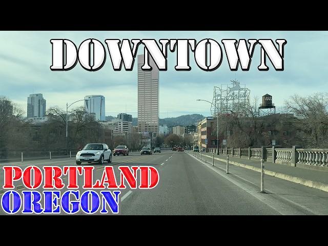 Portland - Oregon - 4K Downtown  Drive