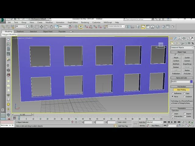 Boolean Opration in 3ds Max - Proboolean in 3ds Max