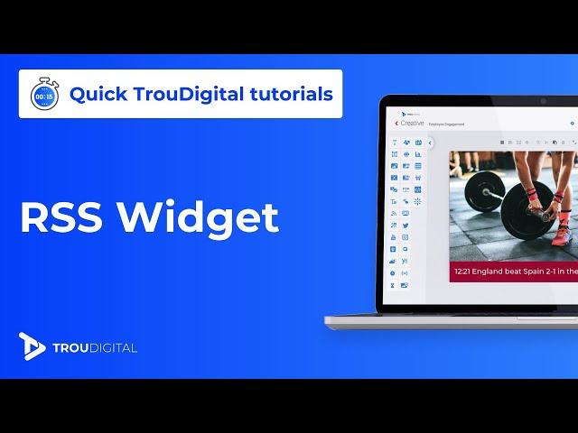 Master the RSS Widget in 3 Minutes | Quick TrouDigital Tutorials