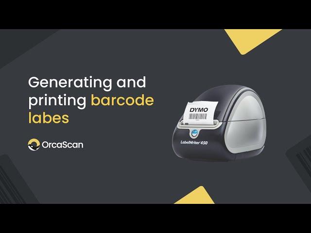 How to generate Barcode Labels with Orca Scan