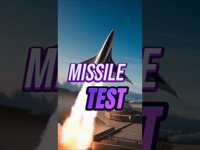 Hypersonic Missile Test #shorts