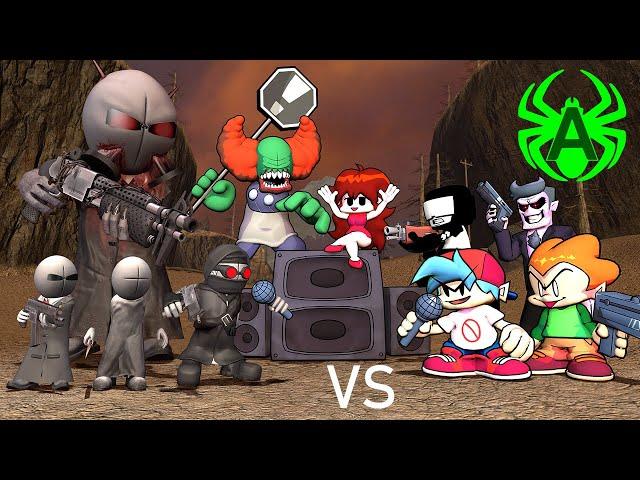 FNF (Part 4) Friday Night Funkin' 3d cartoon animation Boyfriend Girlfriend Vs Hank Madness Combat