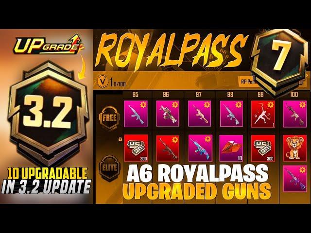 A7 Royal Pass & 3.1 Update 10 Upgradable Guns | Premium Crate & Mythic Forge | PUBGM