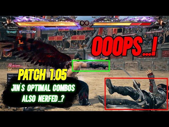 Tekken 8 | Jin Optimal Combos after Patch 1.05 Also Nerfed...?