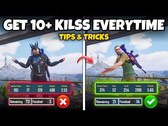 HOW TO GET 10+ KILLS EVERYTIME IN BGMIPUBG MOBILE TIPS& TRICKS TO BE A PRO PLAYERMEW2