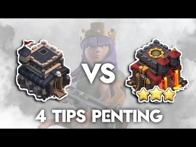 4 Tips TH 9 meratakan TH 10 terbaru 2024!! - Strategi TH 9 | COC Indonesia