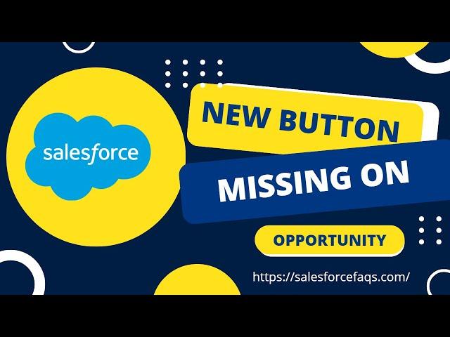 New button missing on Opportunity in Salesforce