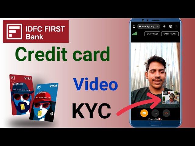 IDFC first bank credit card video KYC | how to complete IDFC first bank credit card video KYC