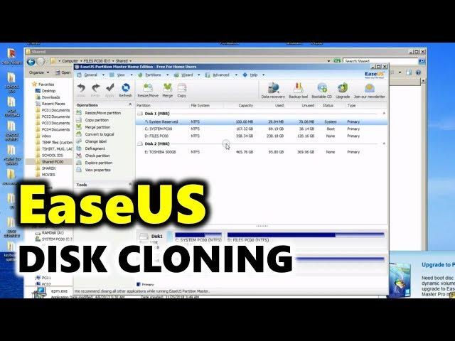 HOW TO CLONE DISK USING EASEUS Partition Master