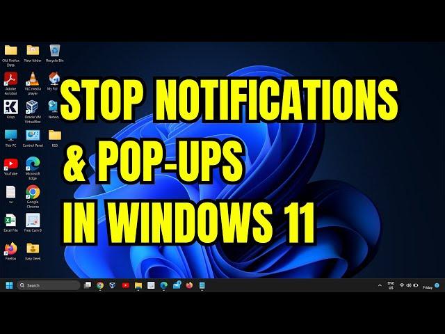 Stop Annoying Pop-Up Notifications in Windows 11 & Your Browser - Fast & Easy Guide!