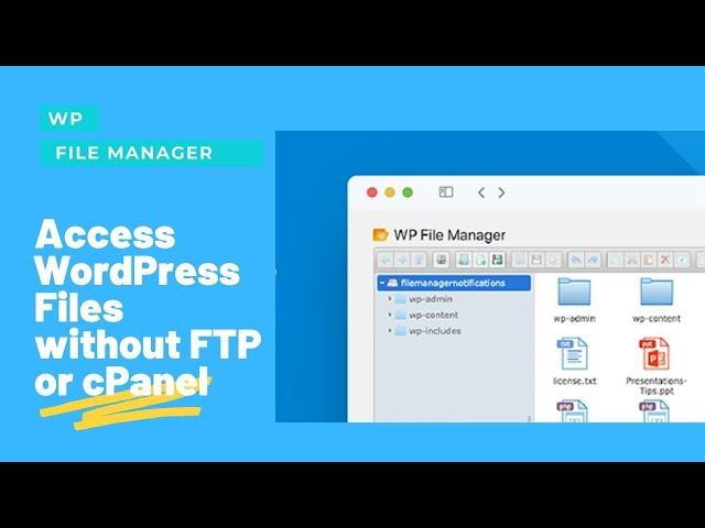 How to access and edit WordPress files without cPanel or FTP | WP File Manager WordPress Plugin