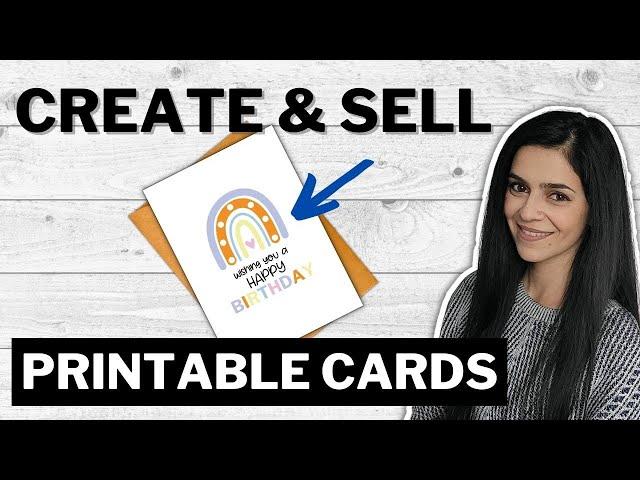 Create PRINTABLE Greeting Cards in Canva to Sell on Etsy (Step by Step Process!)