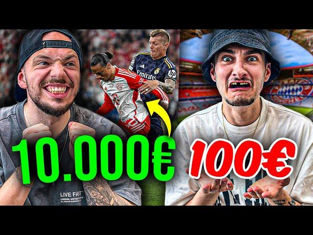 10.000€ vs 100€ CHAMPIONS LEAGUE STADION VLOG! *Eskalation pur*