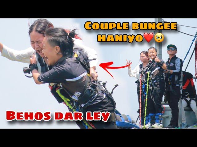 FUNNIEST REACTION ESTO DAR KAILEY LAGEYKO THIYENA  COUPLE BUNGEE PANI HANIYO ️ BEHOS JHANNAI