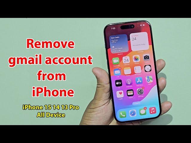 How to remove gmail account from iphone mail app