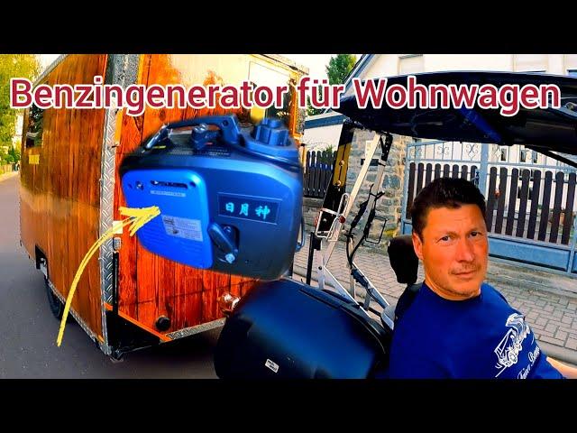 Benzingenerator für Wohnwagen+Besuch von Tech4Fun-Boris