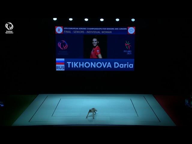 Daria TIKHONOVA (RUS) -  2021 Aerobics Europeans, Individual Women final