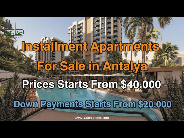 Installment Apartments For Sale in Antalya | Installment Property in Turkey