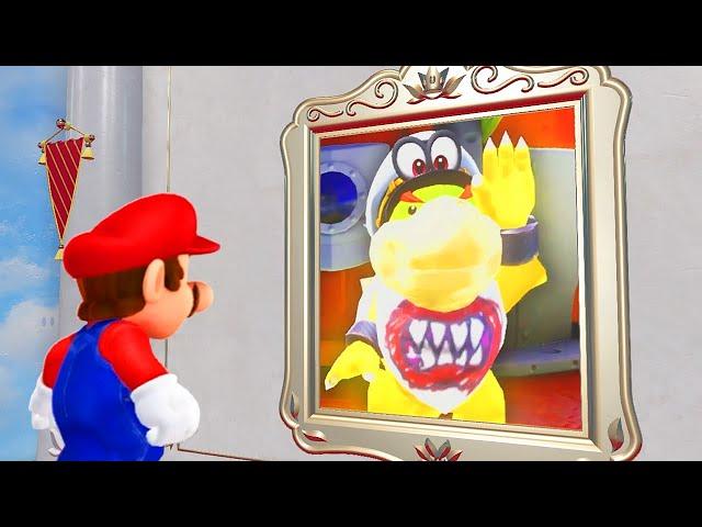 What happens when Mario enters Bowser Jr's Painting in Super Mario Odyssey?