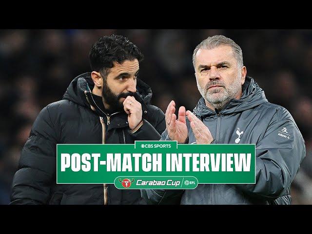 Ange Postecoglou & Ruben Amorim speak after Carabao Cup nail-biter | CBS Sports Golazo