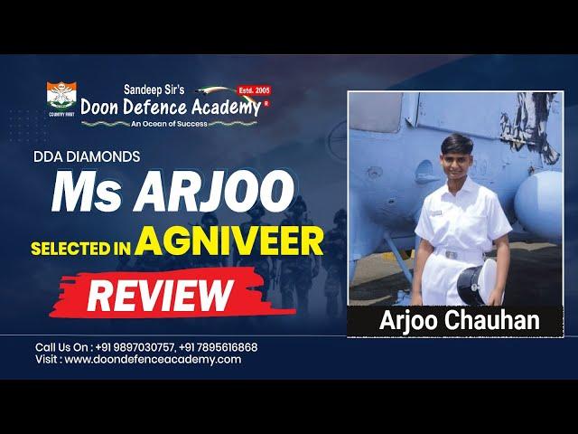 DDA Diamond Arjoo Shares His Experience After Being Selected in the IAF & Completed Her Training