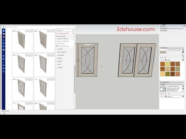 Raised panel doors in Sketchup