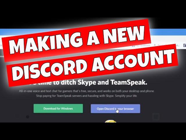 How To Create A NEW Discord User Account