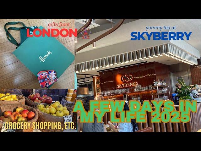 VLOG: A FEW DAYS IN MY LIFE 2025 (Skyberry cafe, unpacking gifts from London, grocery shopping)