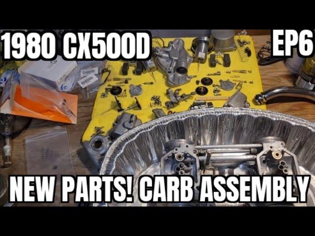 1980 CX500D new carb parts and assembly