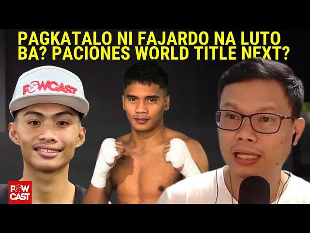 Miel Fajardo Talo ba Talaga? AJ Paciones Next world Champ?