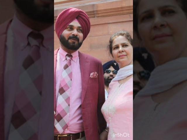 Navjot Singh Sidhu with his pretty wife Navjot Kaur#good match#🫶#cricket#politics#ytshorts#viral