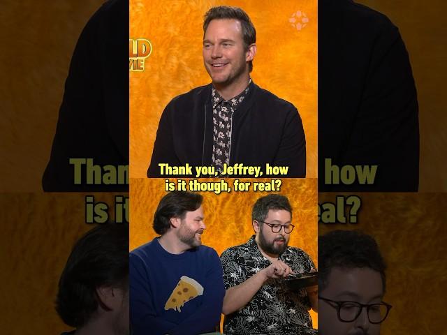 Garfield himself Chris Pratt reveals his favorite food! (It’s not lasagna) #garfield #movie #food