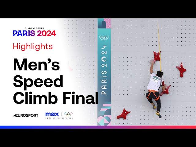 Separated by just 0.02!  | Sport Climbing Speed Final | #Paris2024