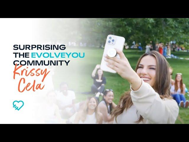 Krissy Cela Surprises EvolveYou Community at Hyde Park