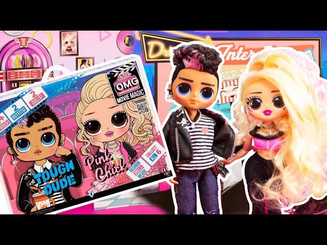 OMG Tough Dude And Pink Chick LOL Movie Magic 2 Pack Unboxing!