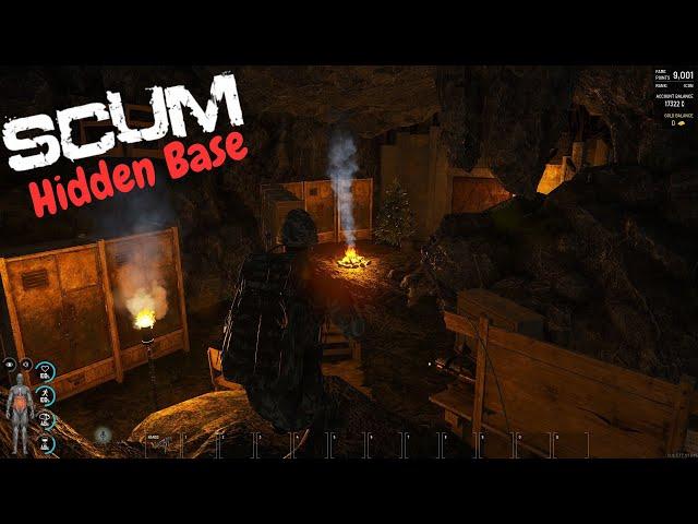 Scum 0.95 | Hidden Base #01 | Cave Base with cars