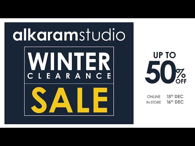 Alkaram Studio  - WINTER CLEARANCE SALE - UPTO 50% OFF