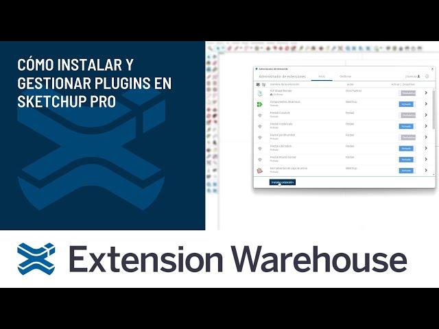 Extension Warehouse | Instala y Gestiona Plugins en SketchUp